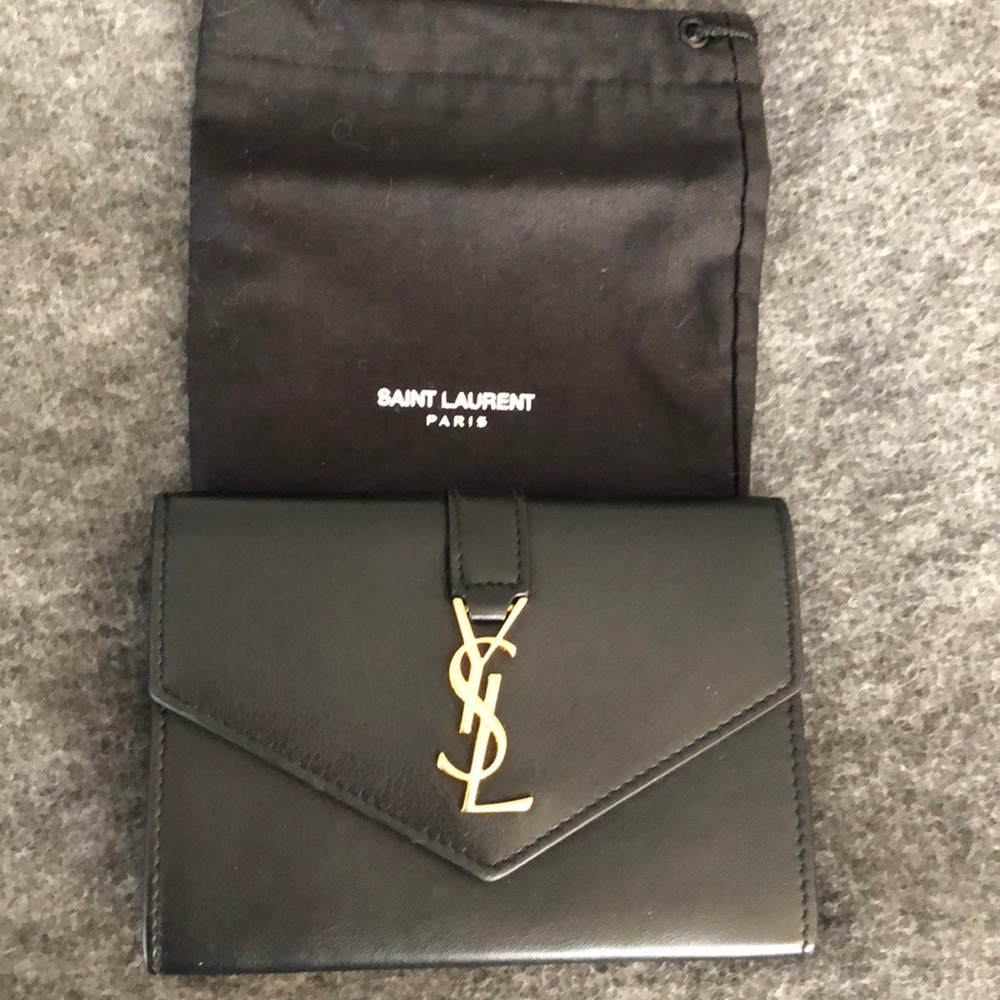 Yves Saint Laurent Monogram small envelope wallet
